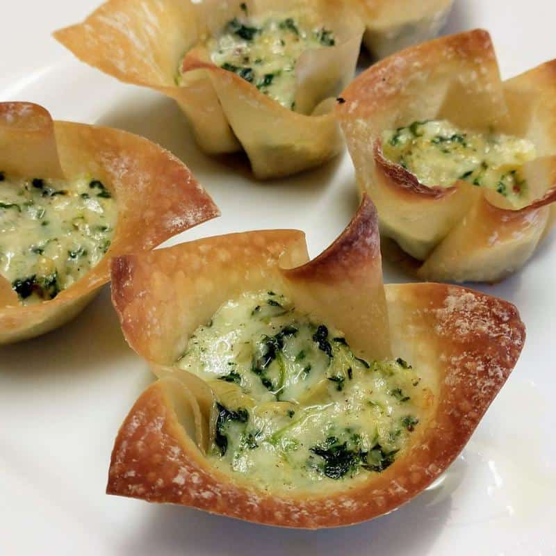 Spinach and Artichoke Dip Cups