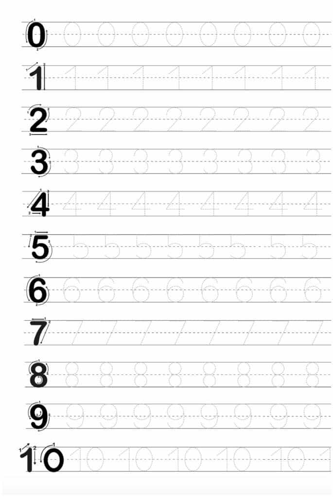 tracing numbers